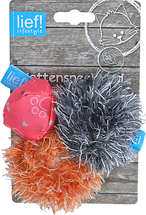 lief! lifestyle Girls <br>3 x Bal met Catnip <br>15 cm