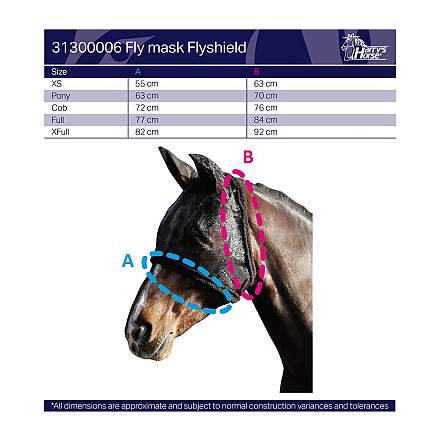 Harry's Horse Vliegenmasker Flyshield