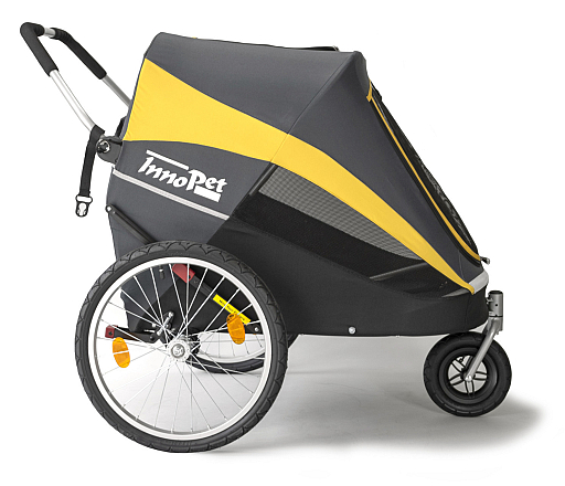 Innopet hondenbuggy Hercules Grey/Yellow