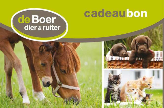 de Boer dier & ruiter Cadeaubon